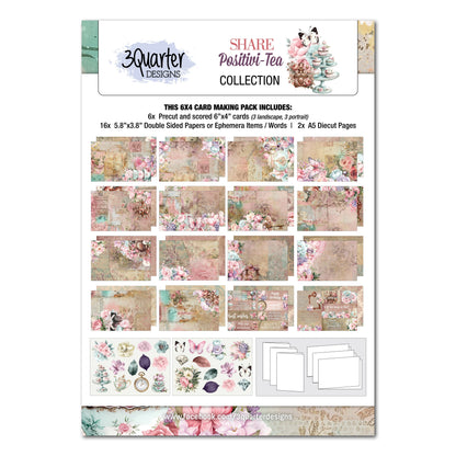 Lot de cartes 6x4 Positivi-Tea de 3Quarter Designs