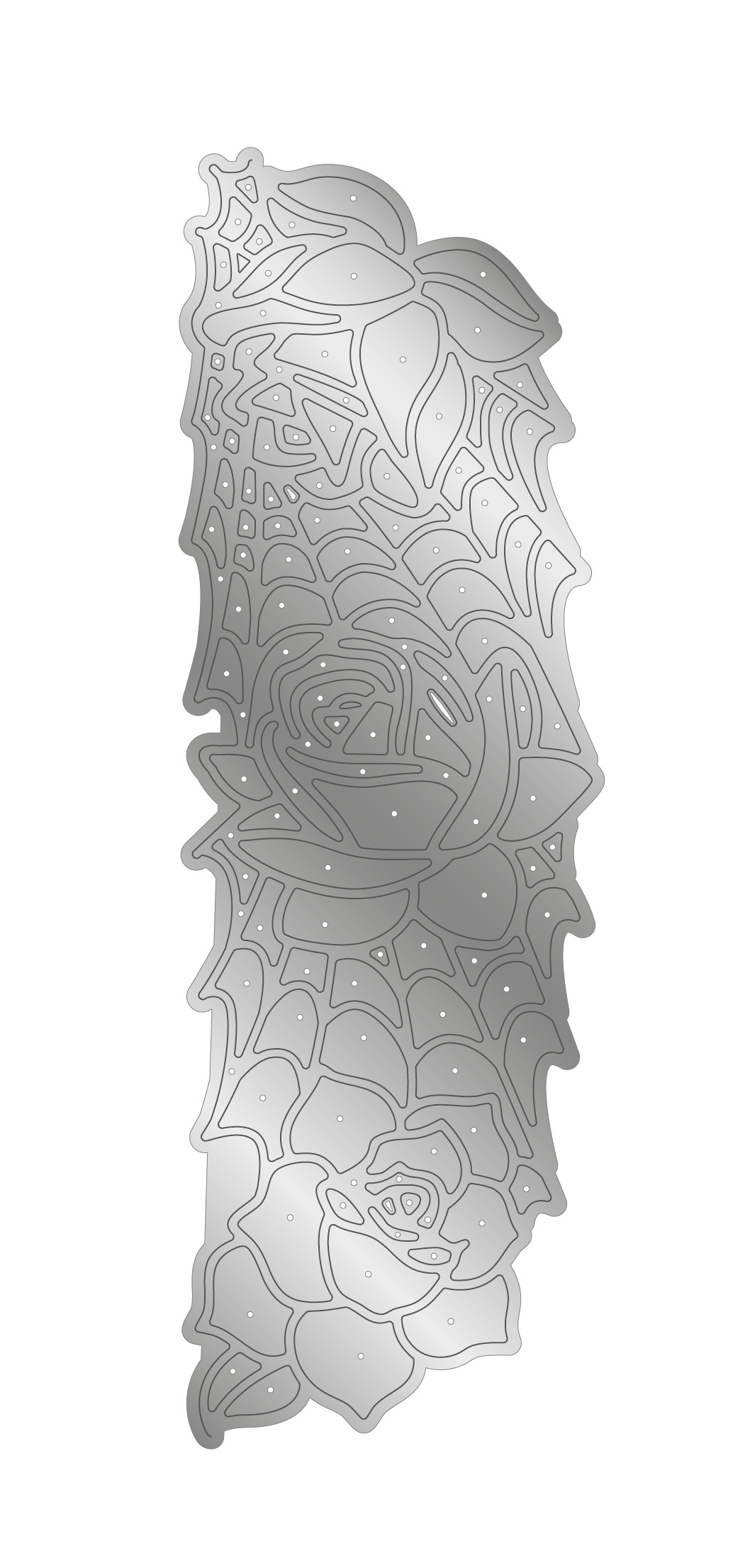 Sara Signature Thorn & Bloom Die de découpe en métal Edge'able - Filigrane rose nuit