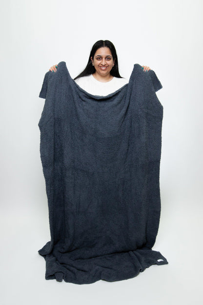 Turbulence Solid Double Layered Print Extended Throw