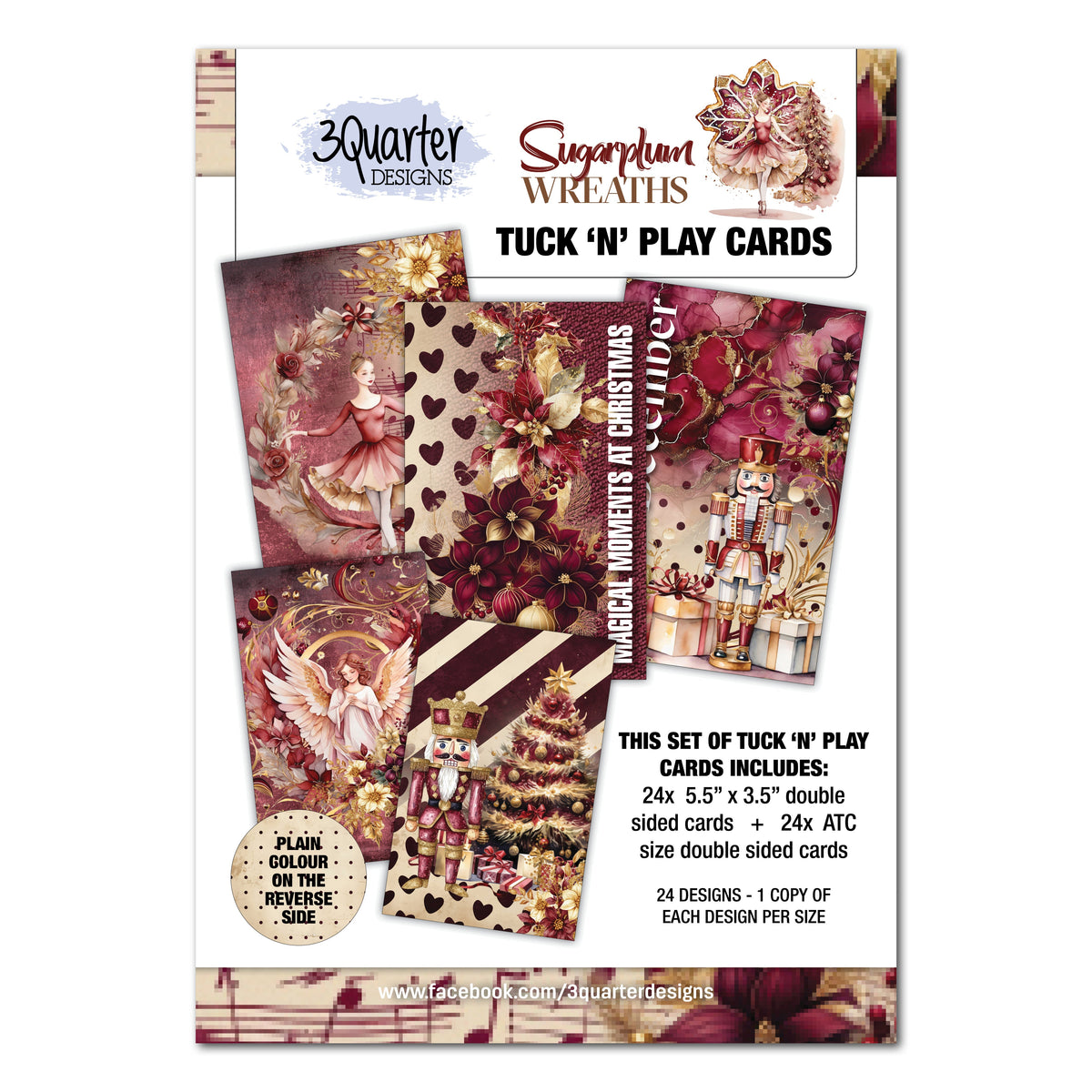 3Quarter Designs Couronne Sucre d'Orge - Cartes Tuck N Play