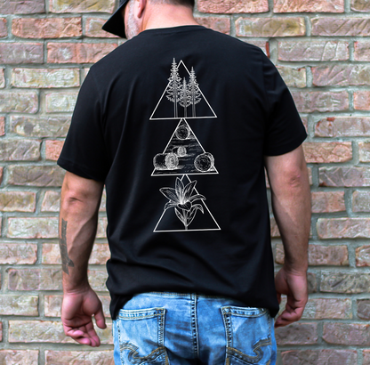 T-shirt unisexe géométrique Saskatchewan | Vêtements Saskatchewan