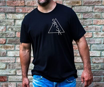 T-shirt unisexe géométrique Saskatchewan | Vêtements Saskatchewan