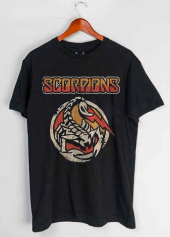 T-shirt Scorpions (Noir)
