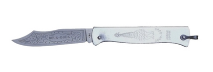 Douk-Douk Original Utility Pocket Knife 160mm, Carbon Steel Blade, Chromed Handle