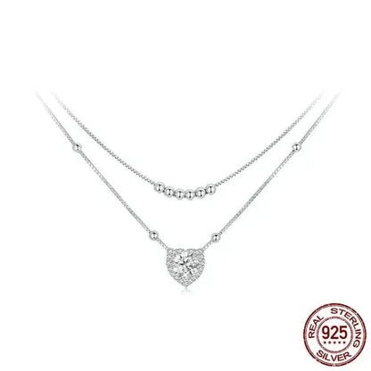 Capturez son cœur avec un éclat éblouissant : Collier Cœur en Moissanite 1 carat