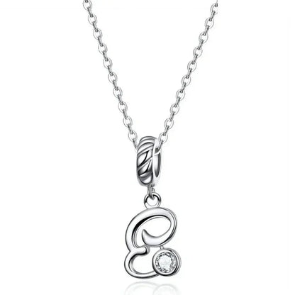 Classic 925 Sterling Silver Initial Necklace