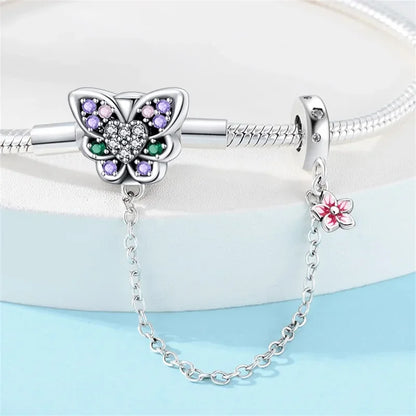 Butterfly Charm Bracelet (925 Sterling Silver)