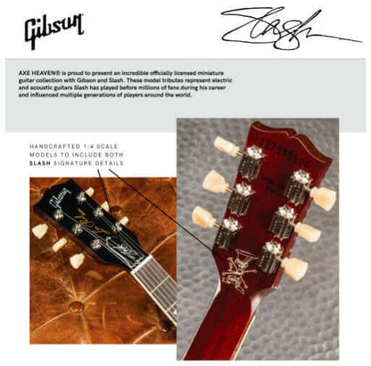 Mini-guitare modèle Slash Gibson Les Paul Standard Vermillion Burst