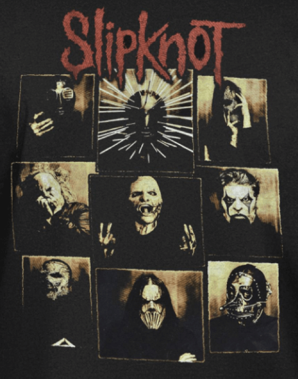 T-shirt photo-collage Slipknot