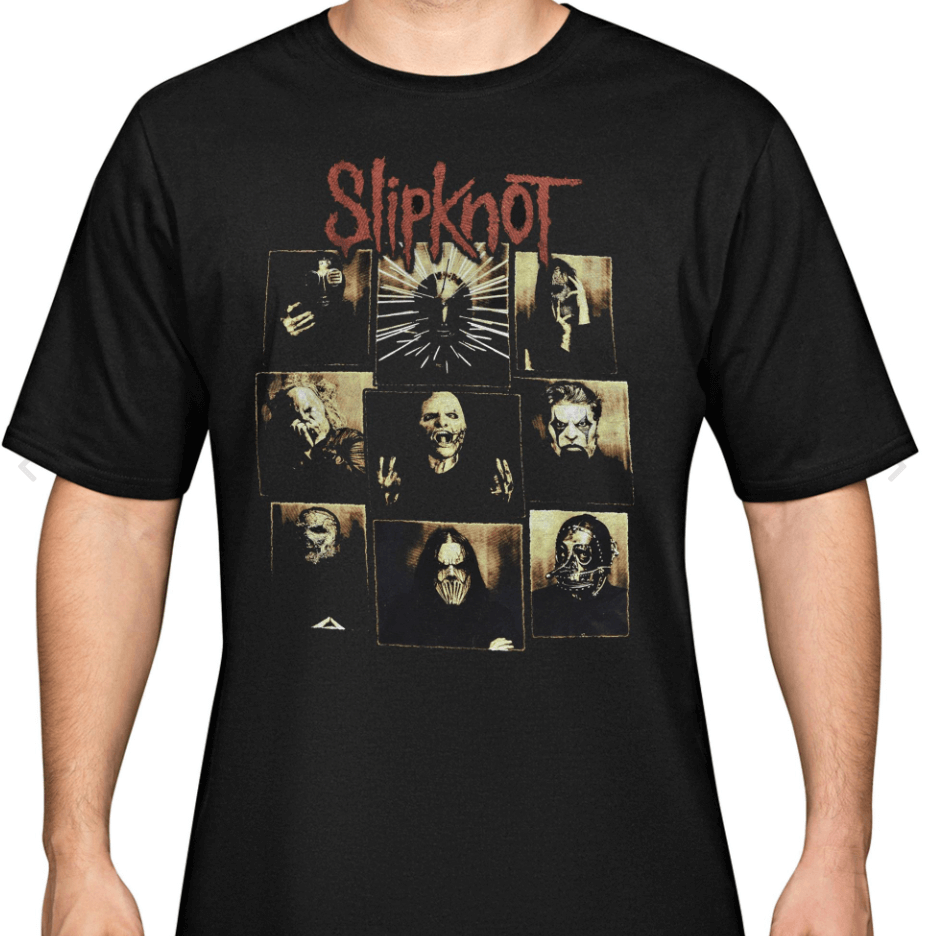 T-shirt photo-collage Slipknot