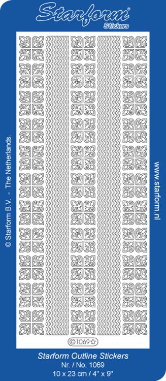 Autocollants déco - Bordures, lignes ondulées et mini-coins