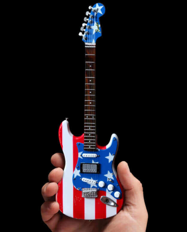 Guitare Réplique Strat™ Stars N' Stripes Flag Fender™ - Wayne Kramer