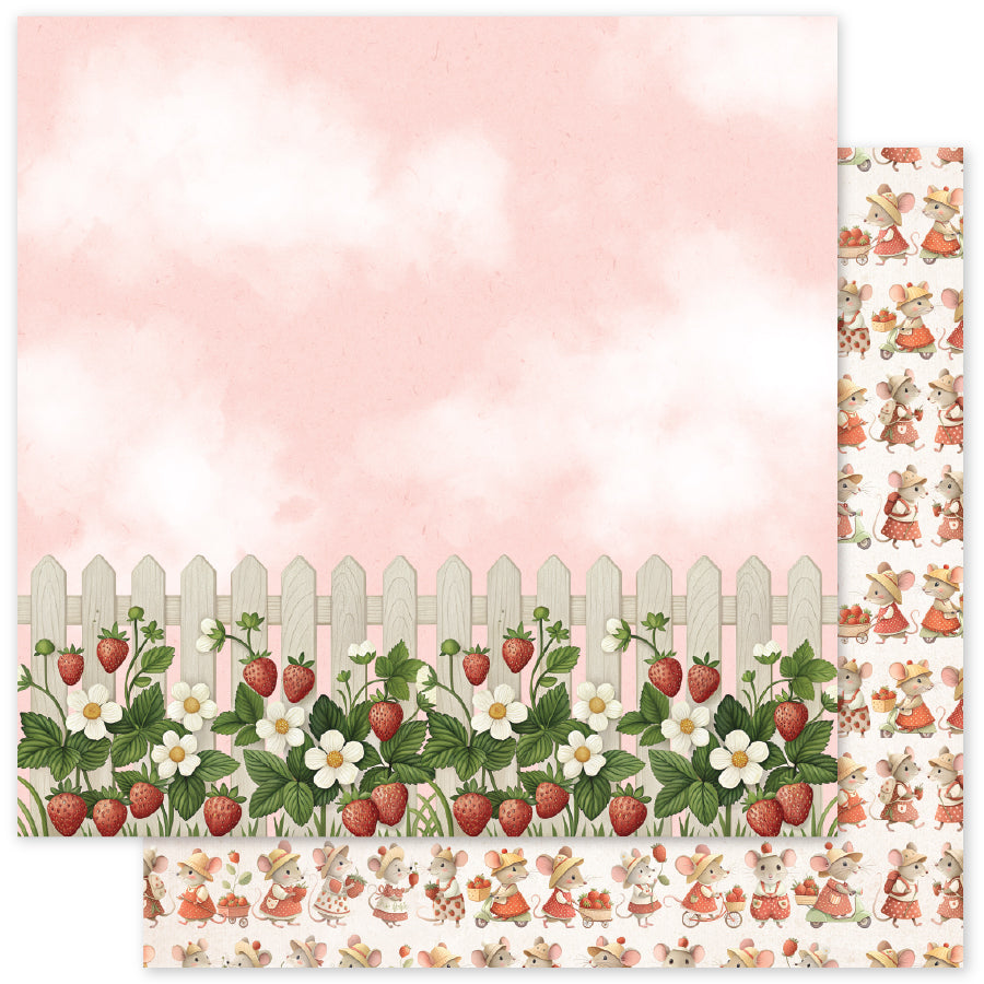 Collection de papiers "Amis Fraises" 6x6 34857