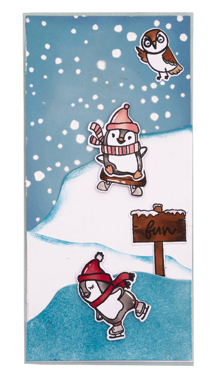SS Tampon transparent Citations Petite saison d'hiver Douces histoires 105x148x3mm 1 PC n°163