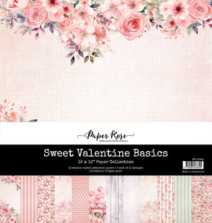 Collection de papiers Sweet Valentine Basics 30x30 cm 33342