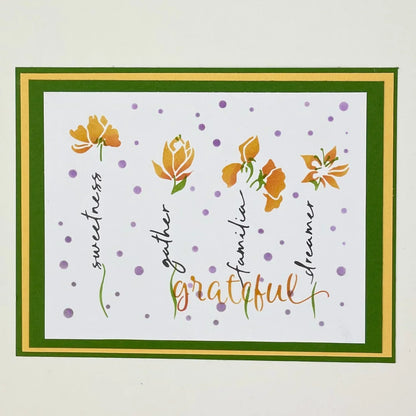 The Crafters Workshop Fleurs mots superposées A2