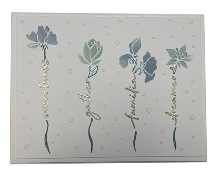 The Crafters Workshop Fleurs mots superposées A2