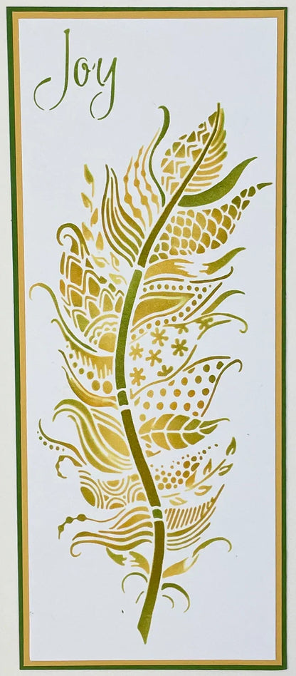 The Crafters Workshop Slimline Layered Joy Feather