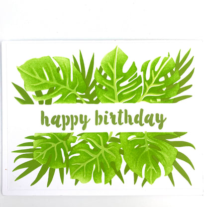 The Crafters Workshop Layered Monstera Banner