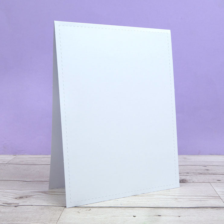 Cartes vierges pliées en tente avec bord cousu et enveloppes – Format 20,3 x 15,2 cm