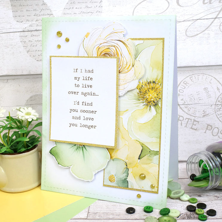 Cartes vierges pliées en tente avec bord cousu et enveloppes – Format 20,3 x 15,2 cm