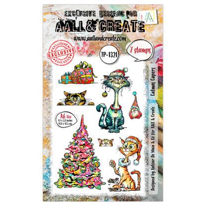 AALL and Create - Set de tampons A6 - Catmas Capers