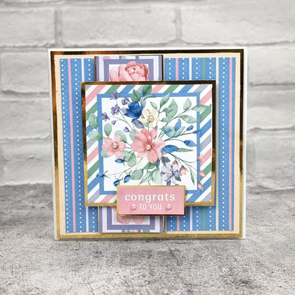 The Paper Boutique Blocs de papier décoratif Sunny Gardens 20,3 cm x 20,3 cm