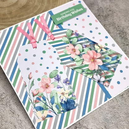 The Paper Boutique Blocs de papier décoratif Sunny Gardens 20,3 cm x 20,3 cm