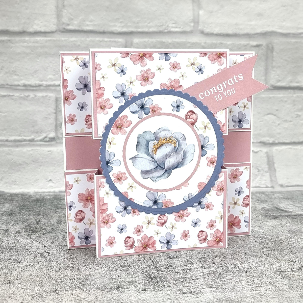 The Paper Boutique Blocs de papier décoratif Sunny Gardens 20,3 cm x 20,3 cm