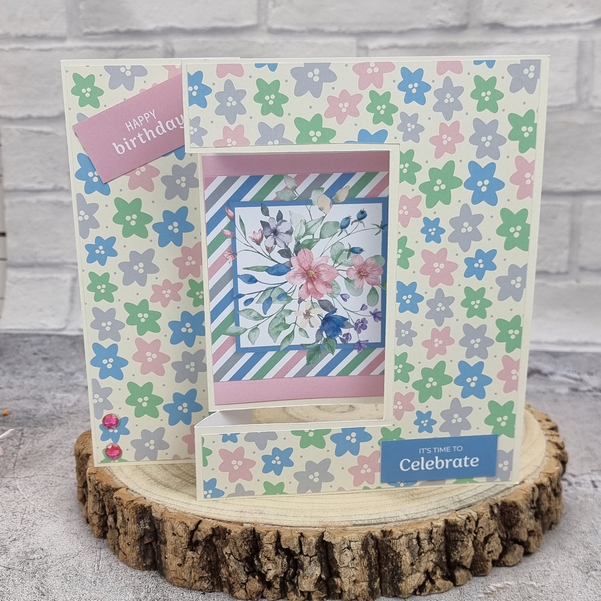 The Paper Boutique Blocs de papier décoratif Sunny Gardens 20,3 cm x 20,3 cm