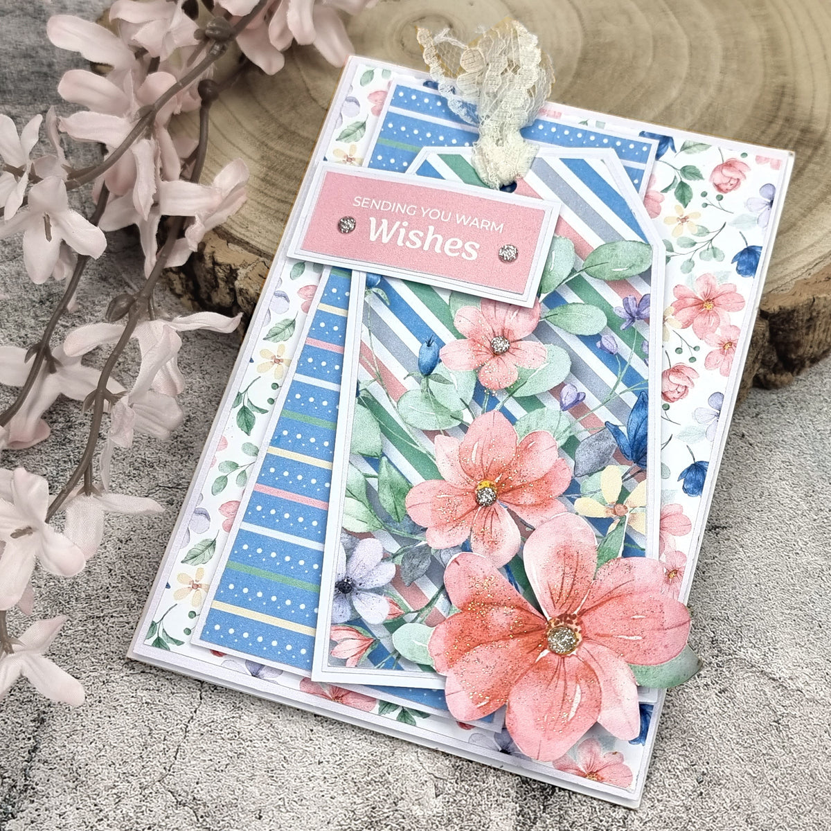 The Paper Boutique Blocs de papier décoratif Sunny Gardens 20,3 cm x 20,3 cm