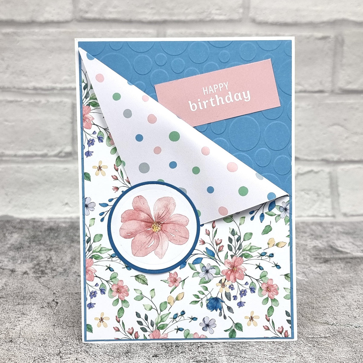 The Paper Boutique Sunny Gardens Bloc de papier 20 x 20 cm