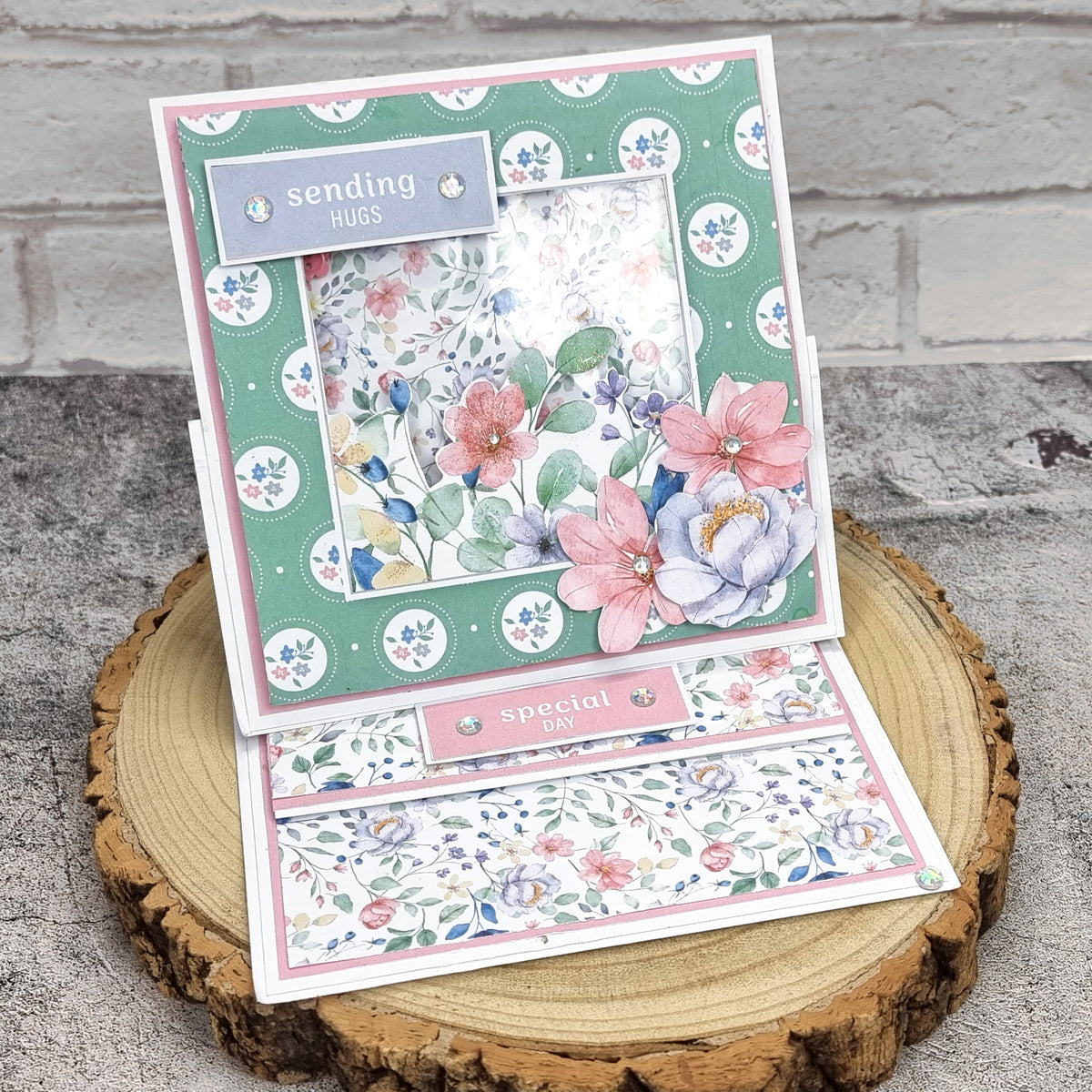 The Paper Boutique Blocs de papier décoratif Sunny Gardens 20,3 cm x 20,3 cm