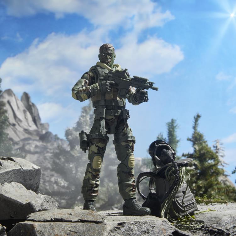 G.I. Joe Classified Series Figurine Pilote d'action 60e anniversaire - HALO - Chute libre à basse altitude - Parachutiste