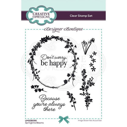 Creative Expressions Designer Boutique Collection Tampons Transparents A6 "Fleurs Printanières"