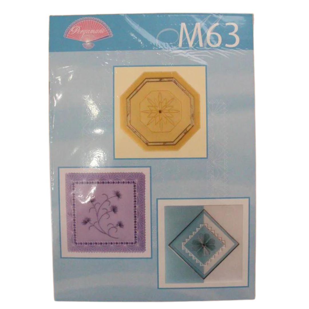 M63 Broderie sur papier parchemin