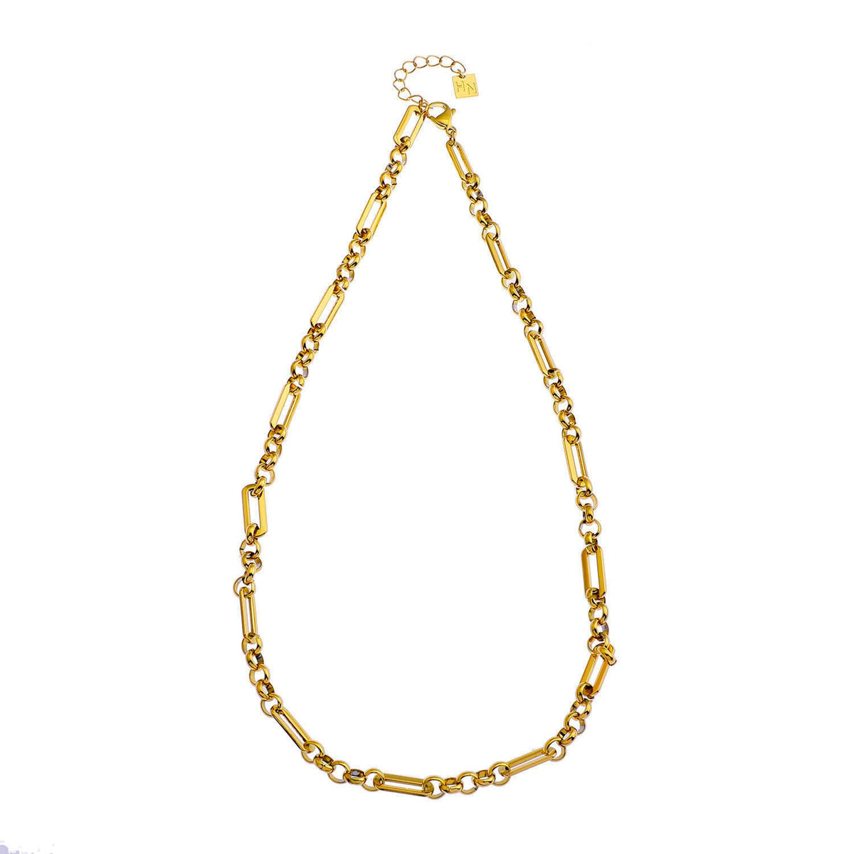 VALENCE Collier multi-maillons et perles à l'allure discrète