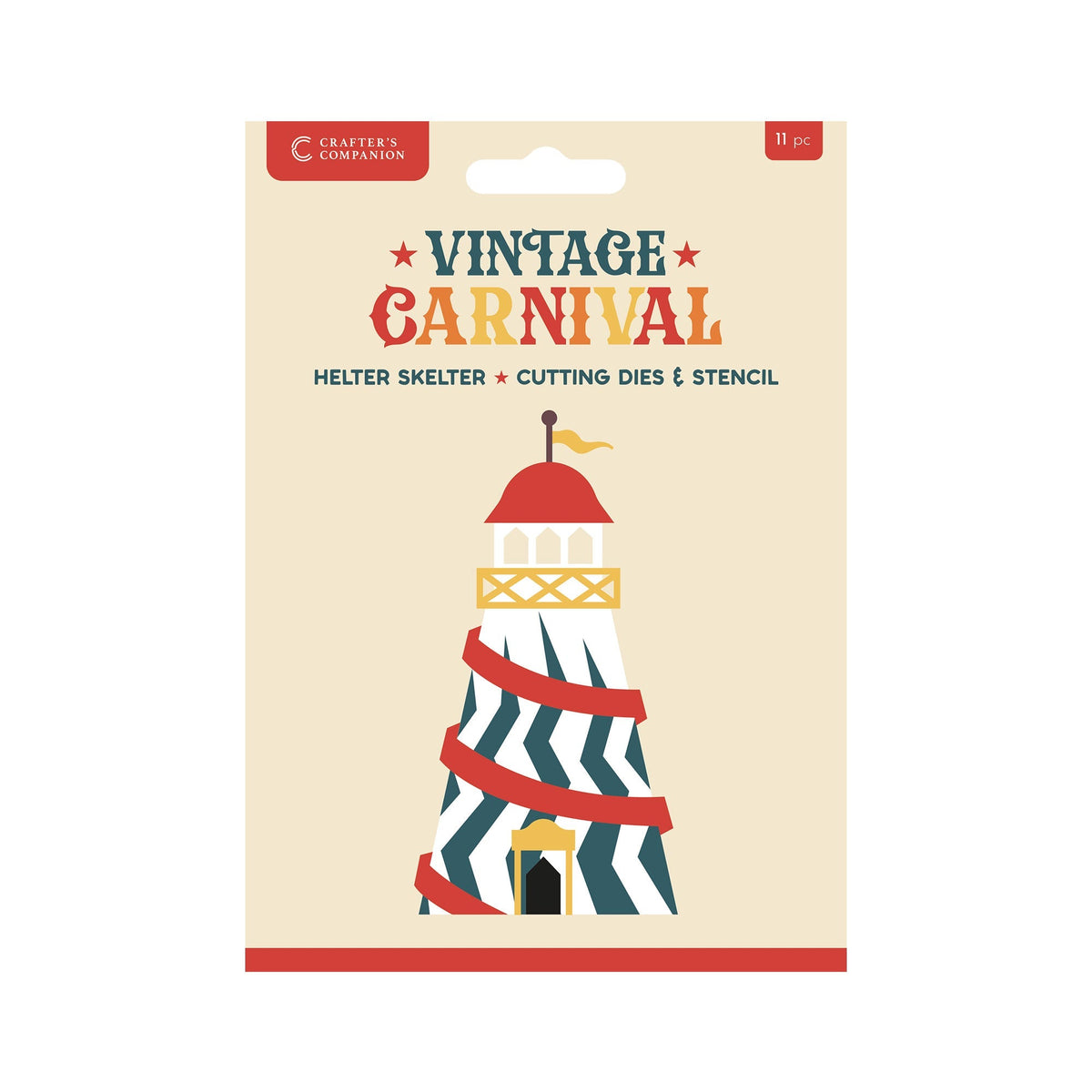 Jeu de matrices et de pochoirs en métal vintage sur le thème du carnaval - Helter Skelter