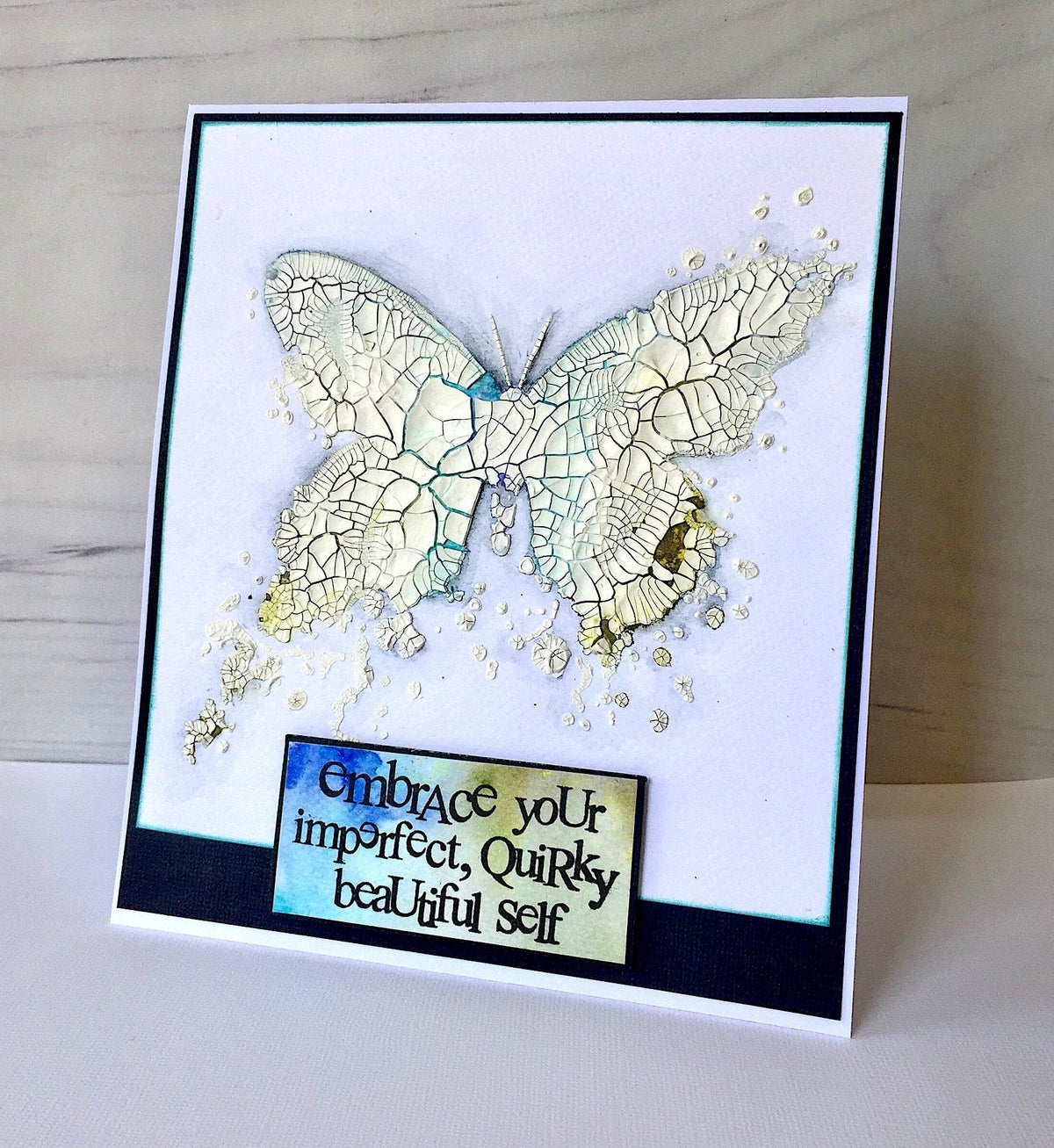 Gabarit à encre papillon « Visible Image » - 15 x 15 cm