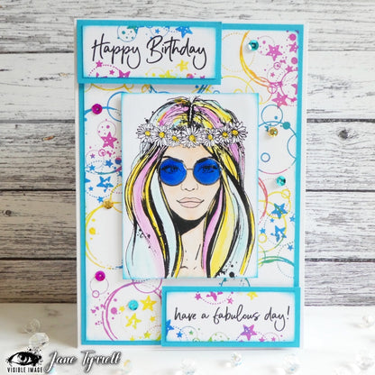 Visible Image Souhaits d'Anniversaire - Set de Tampons A6