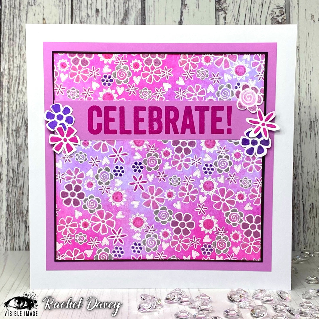 Visible Image Souhaits d'Anniversaire - Set de Tampons A6