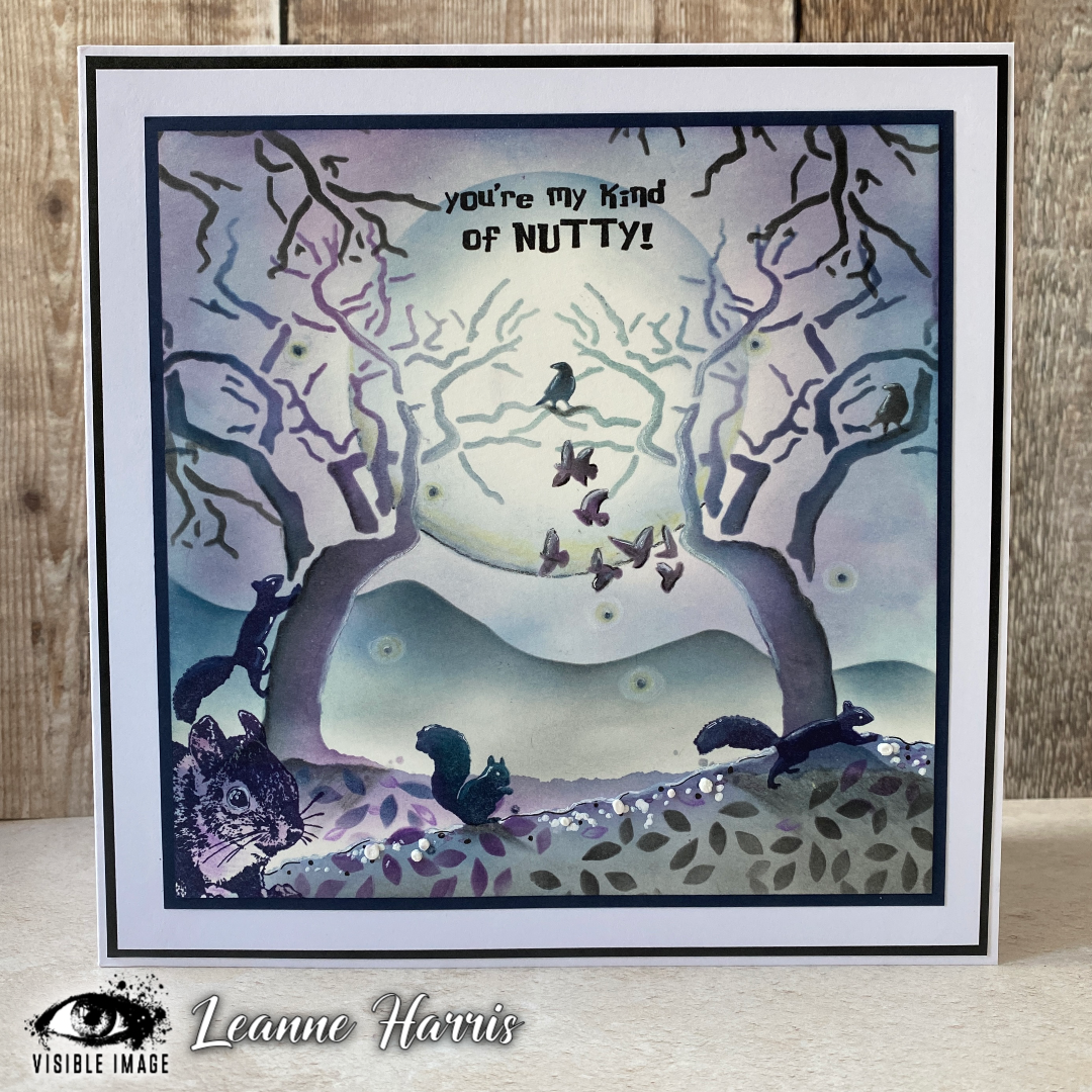 Pochoir « Branche d'image visible » - 6 x 6