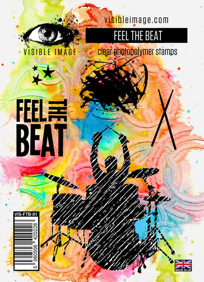 Visible Image Feel The Beat - Lot de tampons A6