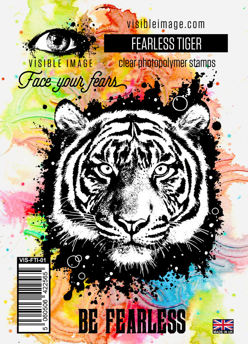 Visible Image Tigre Sans Peur - Lot de Tampons A6