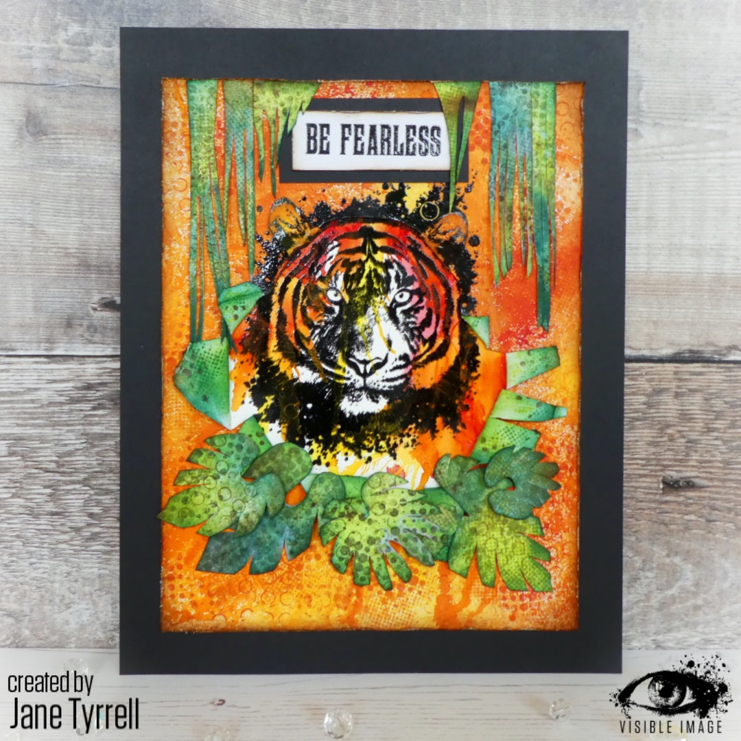 Visible Image Tigre Sans Peur - Lot de Tampons A6
