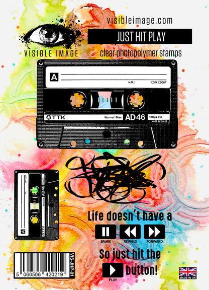 Visible Image Just Hit Play - Planche de tampons A6