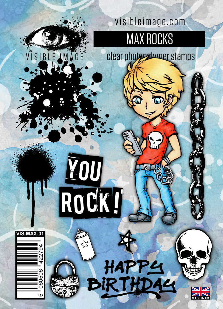 Visible Image Max Rocks - Set de tampons A6