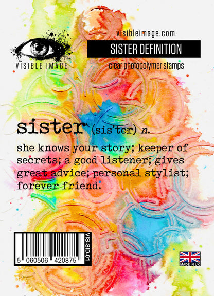 Visible Image Sister Definition - A7 Stamp