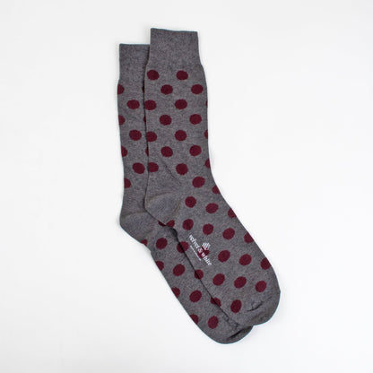 Maroon Polka Dots