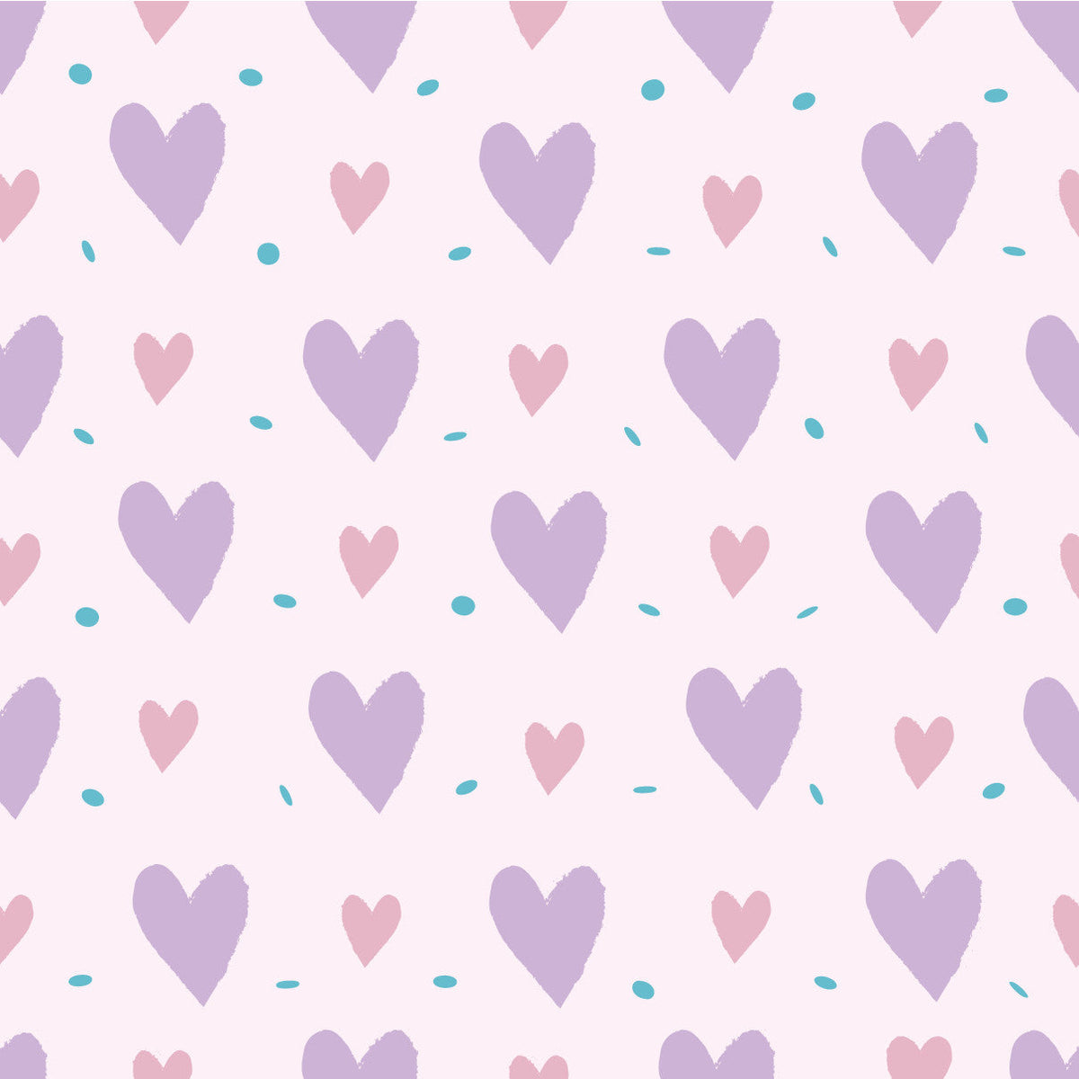 Valentines Hearts Purple #1 HTV